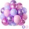 Pink and Purple Party Balloons, 50Pcs 12 Inch Purple Pink Balloons, Metallic Pink Purple Latex Balloons Birthday Party Balloons for Girls Birthday Baby Shower Wedding Party Decorations